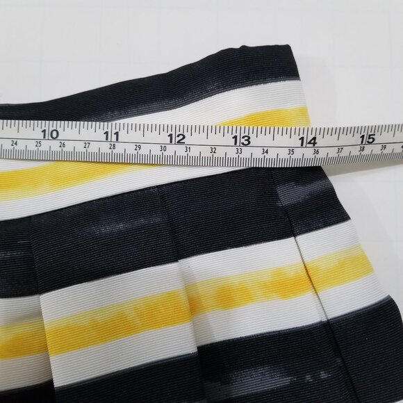 Eva Mendes Flared Skirt, Black & Yellow, size 4 - Picture 11 of 15